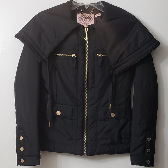 Juicy Couture Jackets & Blazers - Vintage Juicy Couture Black Puffer Jacket Size: XS